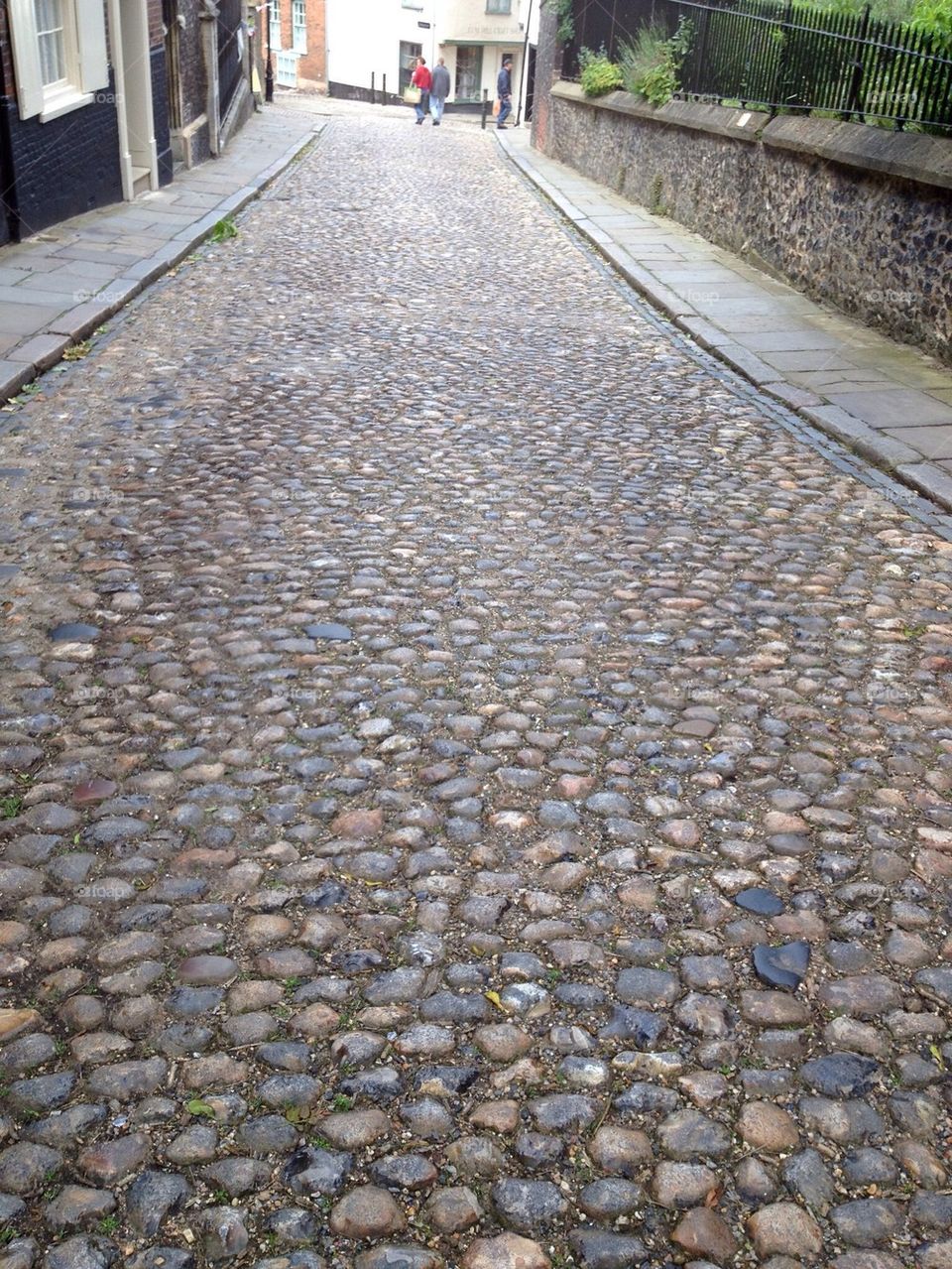 Cobblestone street