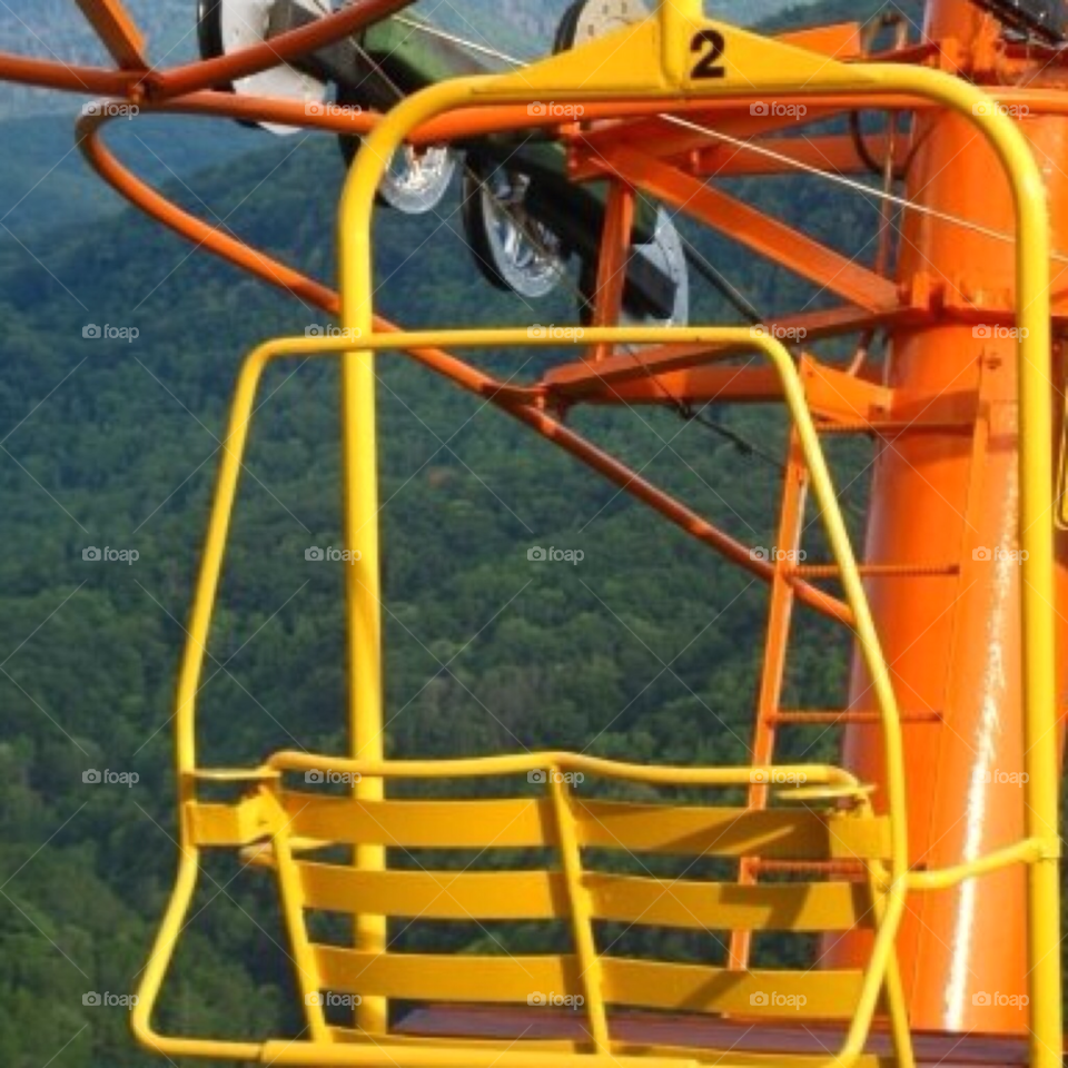 trees gears chairlift fun by SassyChic23