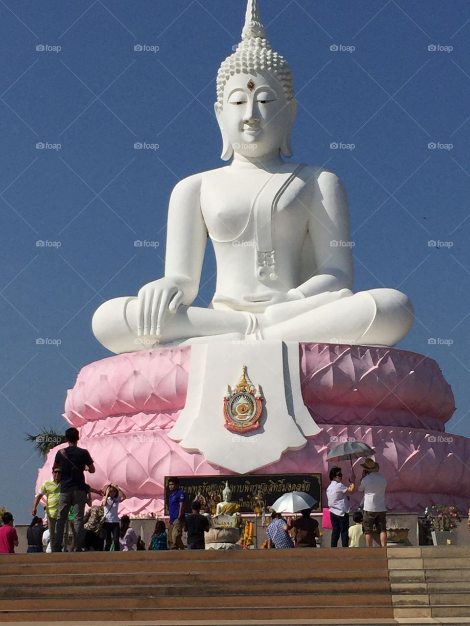Bhudda. Buddhist statue near Topasak Dam in Thailand