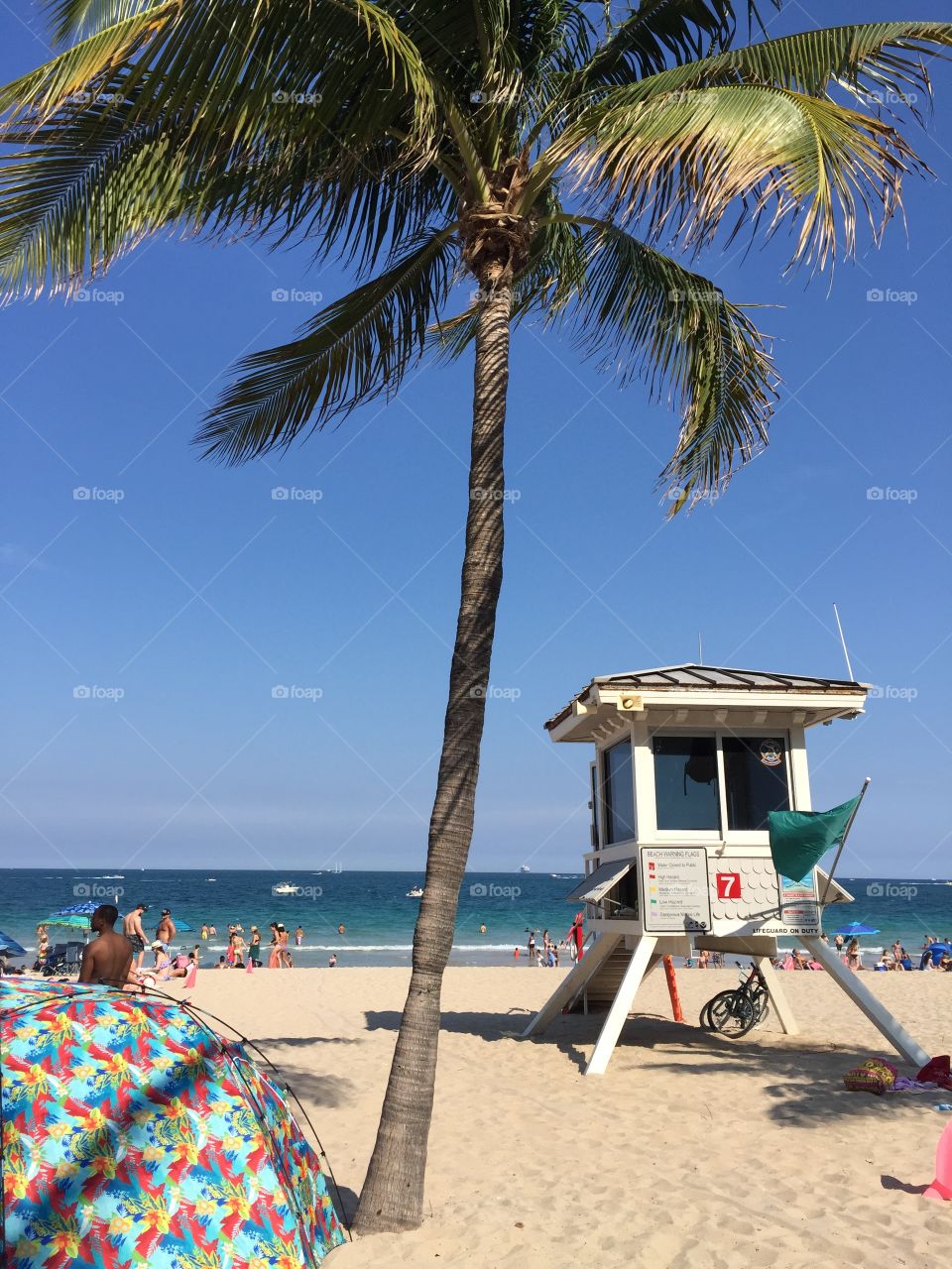 Lifeguard station at Fort Lauderdale Beach