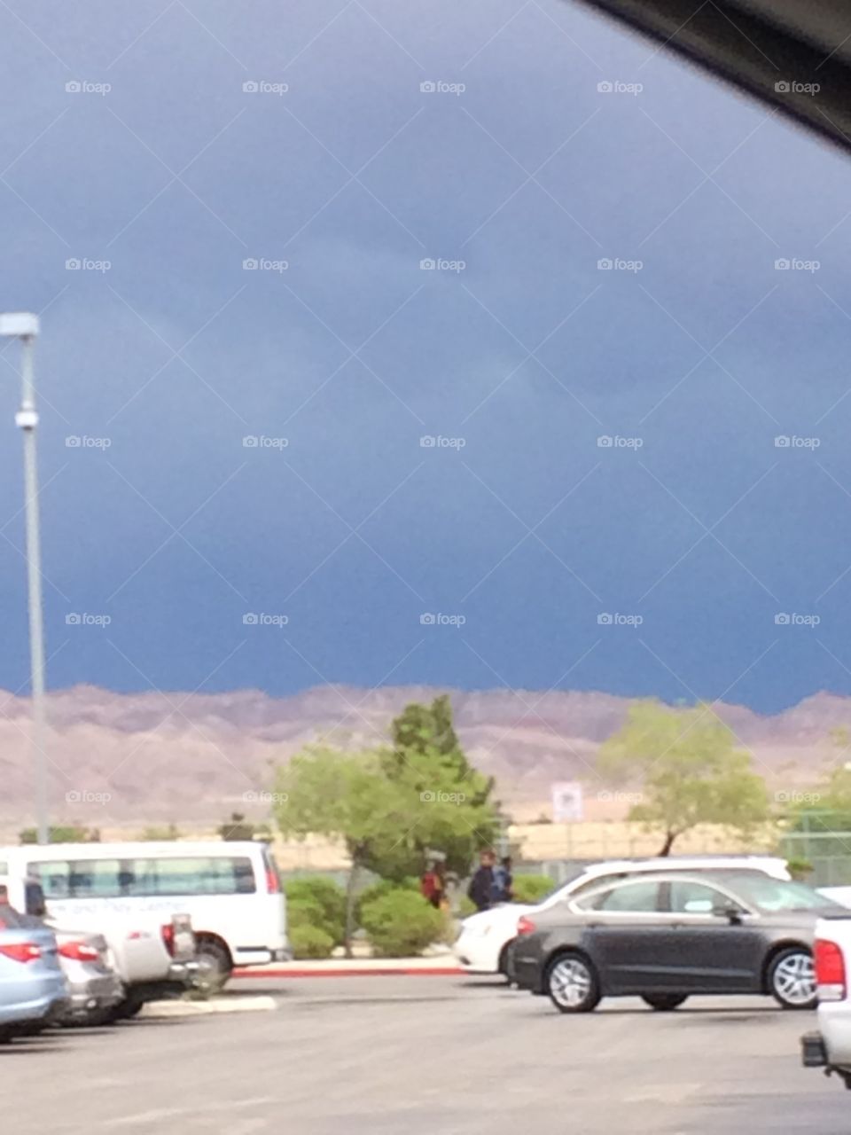 Apunto de llover en Las Vegas