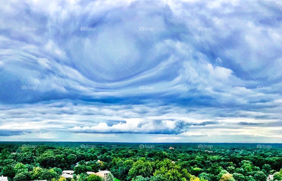 Swirling clouds 