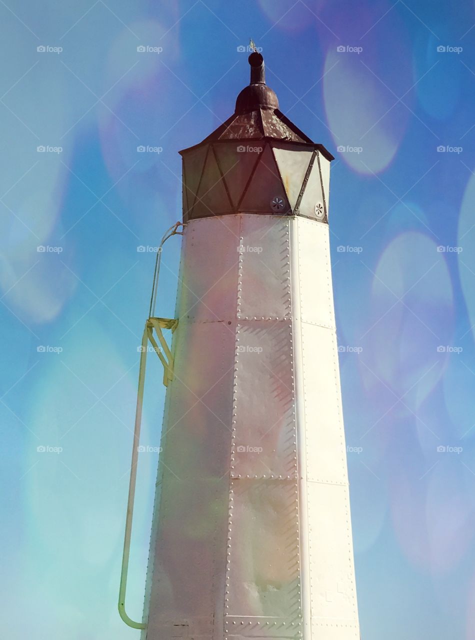 Lighthouse pastels ethereal and abstract 