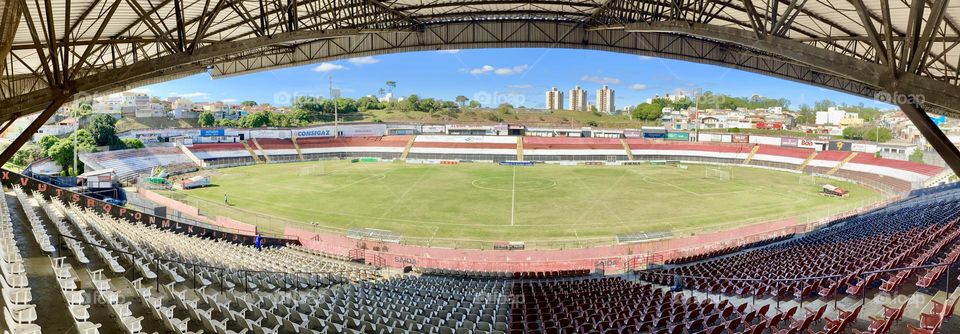 Estádio Dr Jayme Cintra, na cidade de Jundiaí, Brasil. Campo do Paulista Futebol Clube.