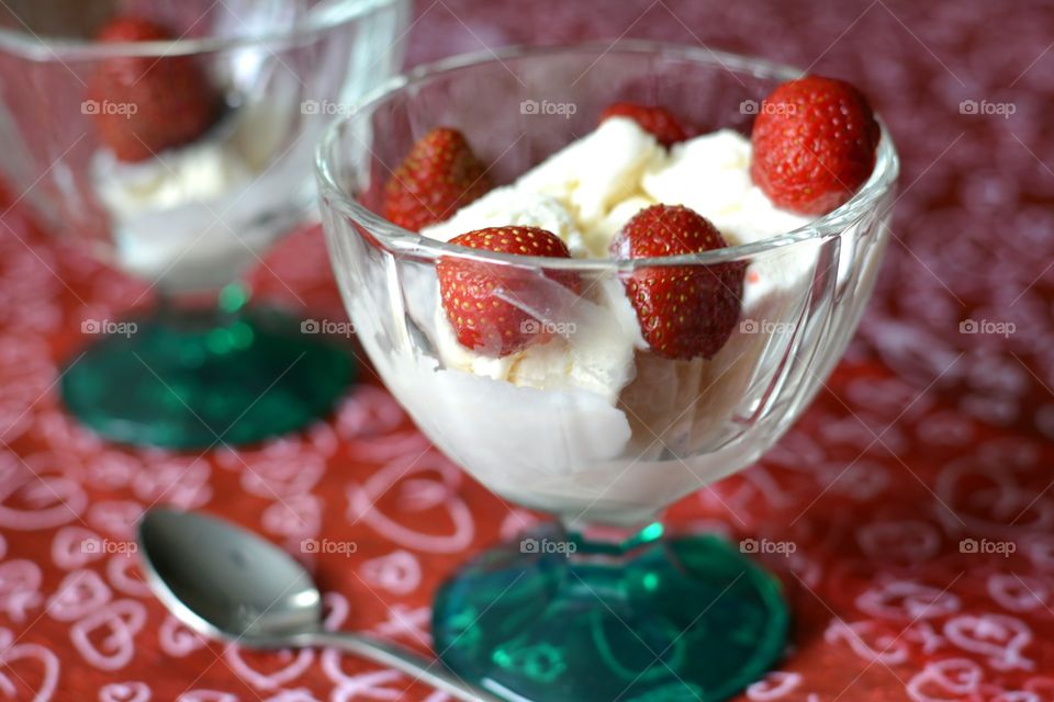 Fruit, Sweet, Strawberry, Cream, No Person