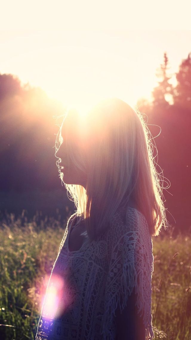 Girl under the sun