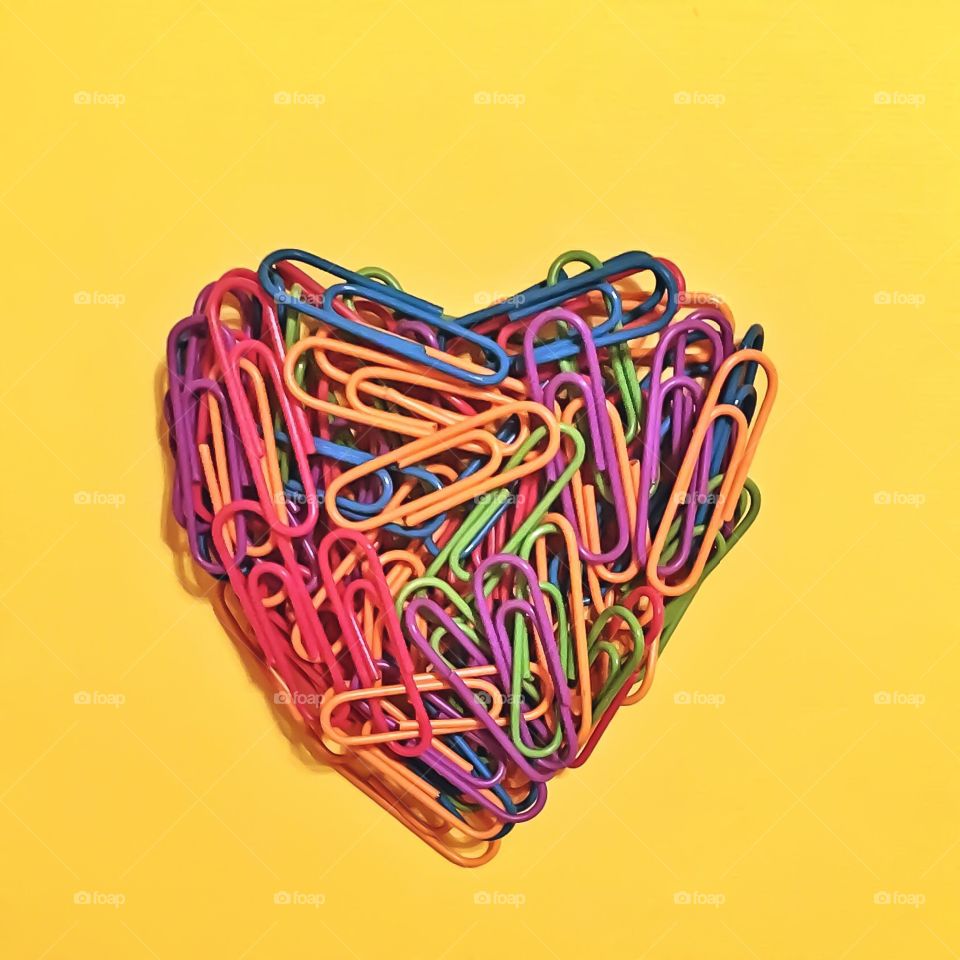 Paperclip heart