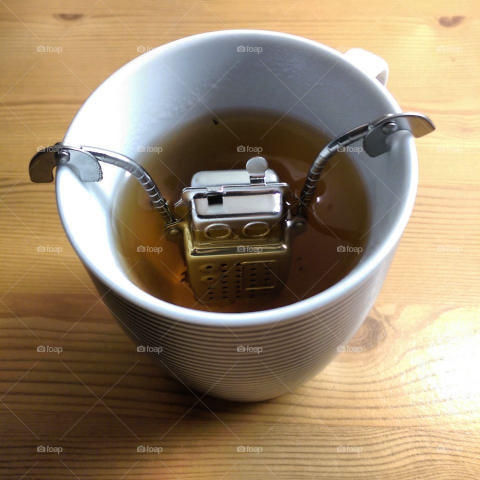 Working out the rust. A fun tea strainer