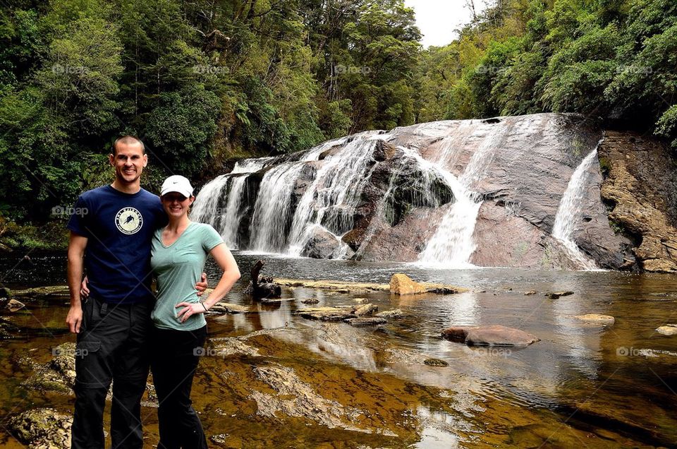 Waterfall hiking 