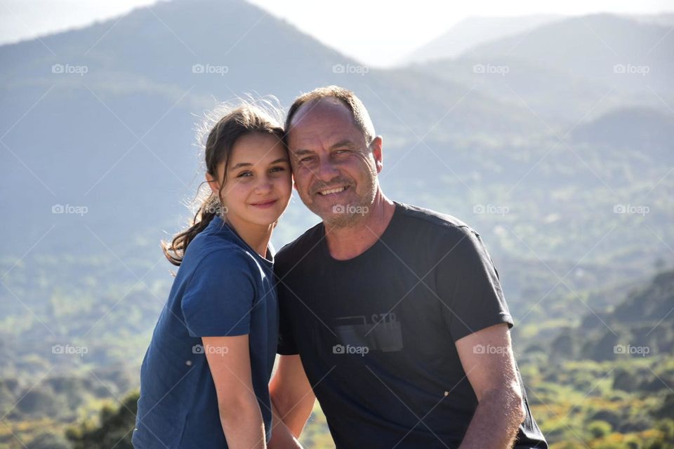 Very happy father and daughter