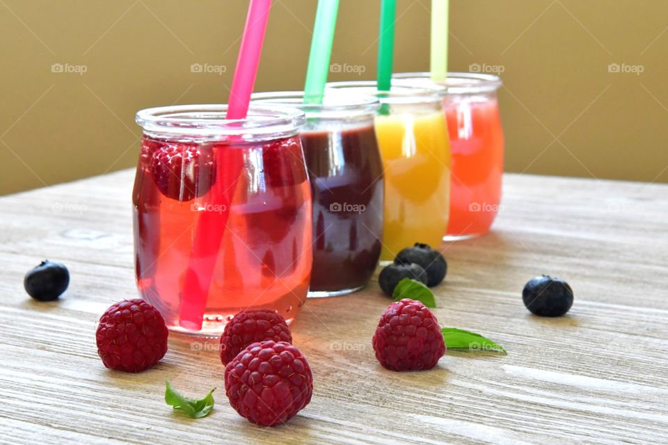 Fresh berry juices