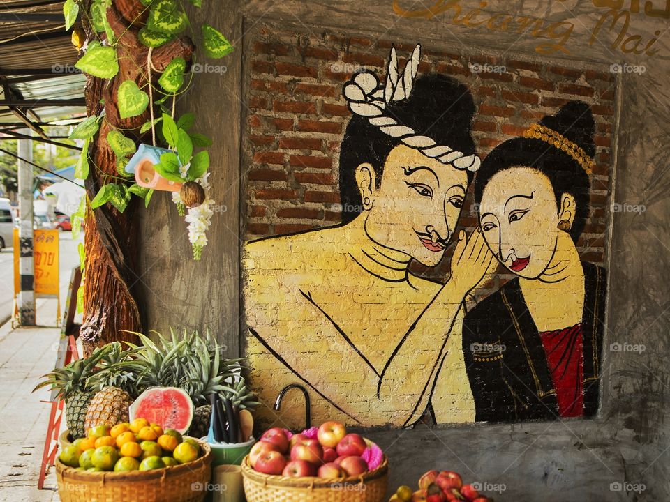 Painting, Art, People, Fruit, No Person