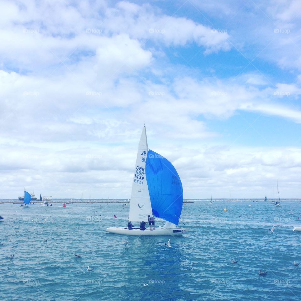 Yachting on the Solent
