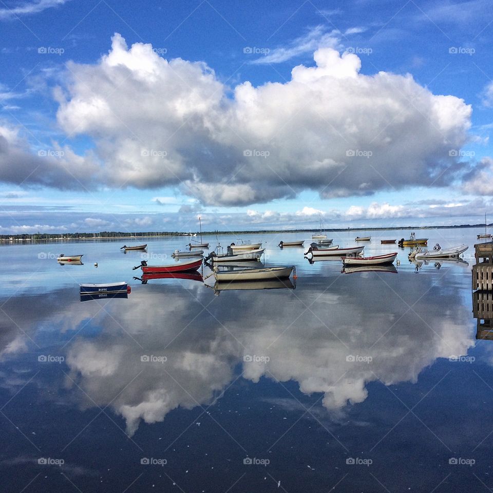 Reflections in the harbour