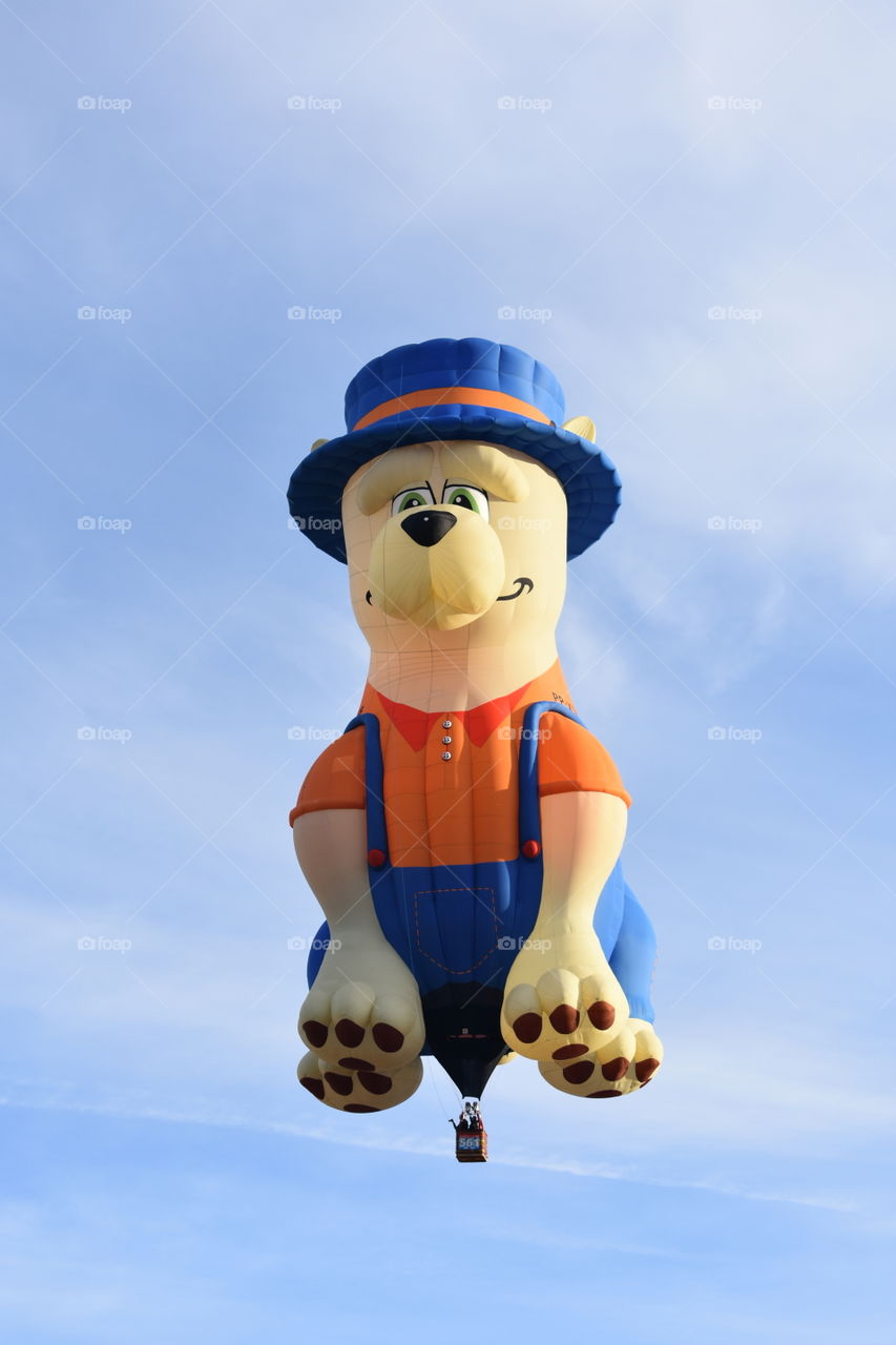 Sitting dog hot air balloon 