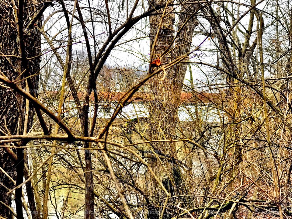 View of the old bridge. 