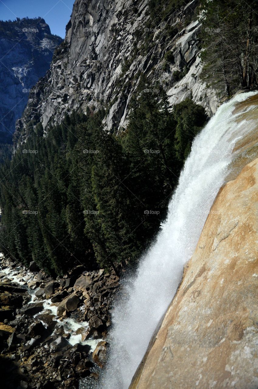 Waterfall in forest