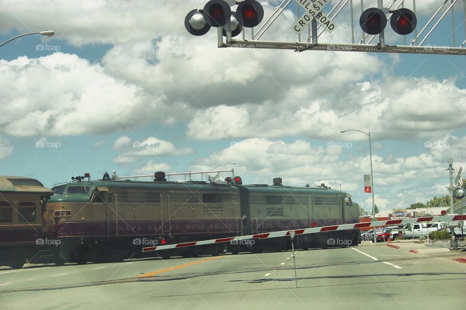 Train in Napa Valley