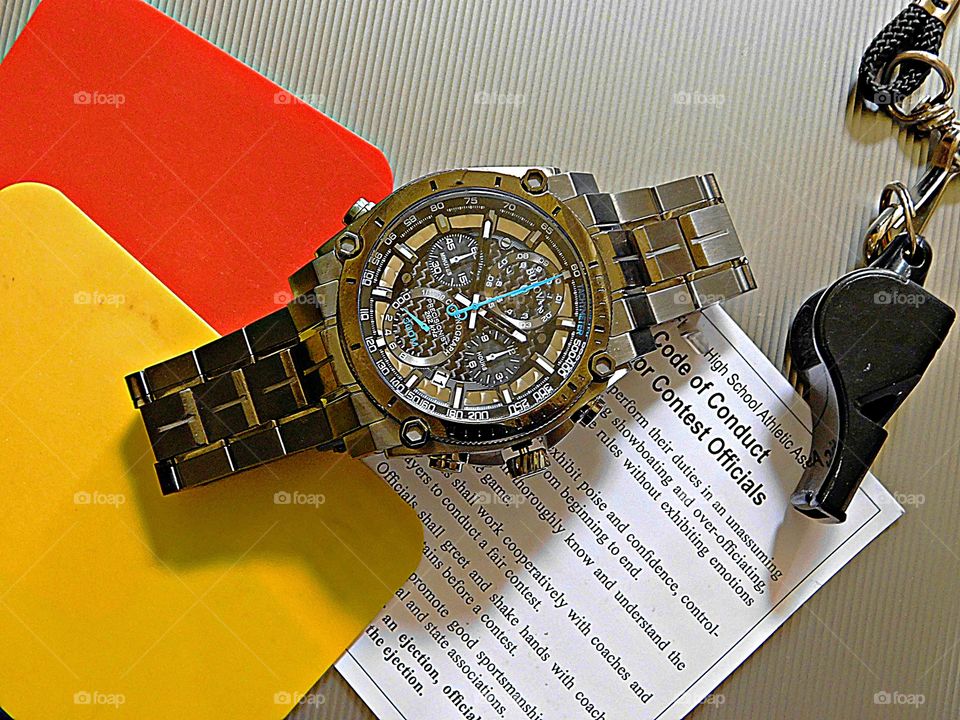 Routine and habits of daily life - Soccer referee - responsible for enforcing the Laws of the Game (LOTG). Soccer is a fantastic sport