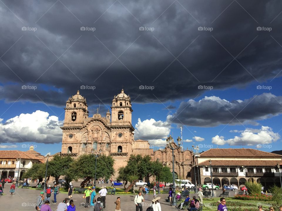 Main plaza, Cuzco, Peru
