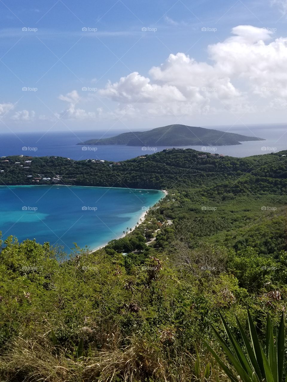 Beautiful picture of St Thomas island.