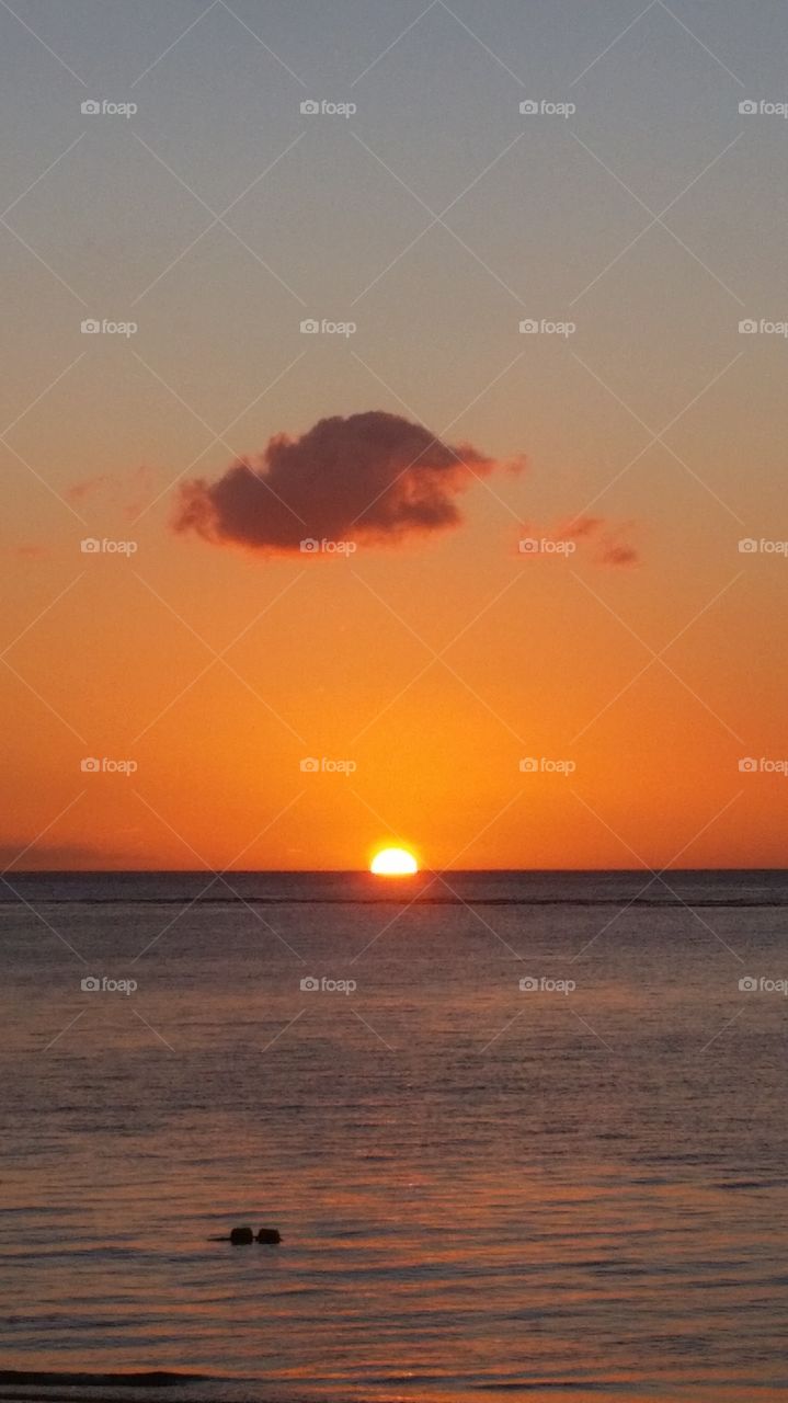 Sunset in Mauritius