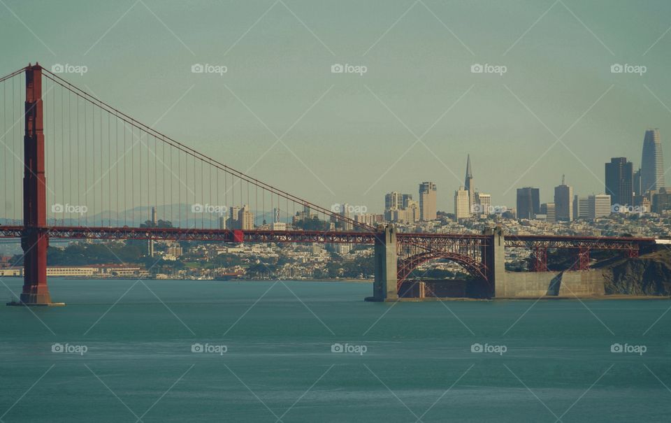 Golden Gate Bridge With San Francisco Beyond