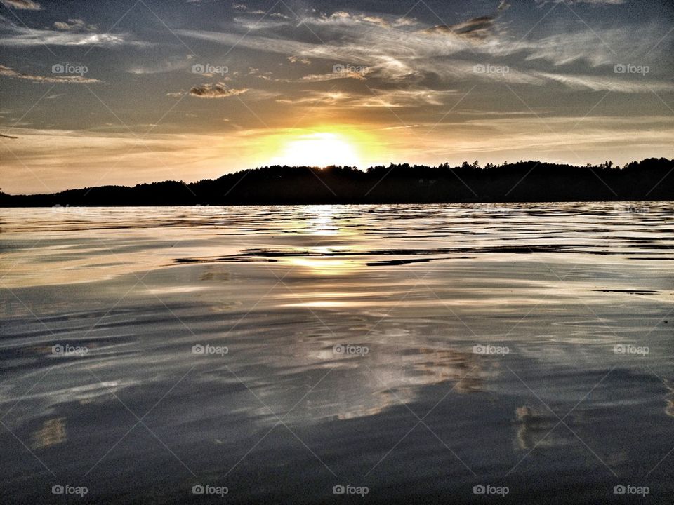 Sunset on Lake