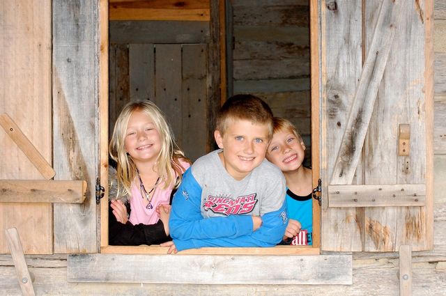 Window of kids