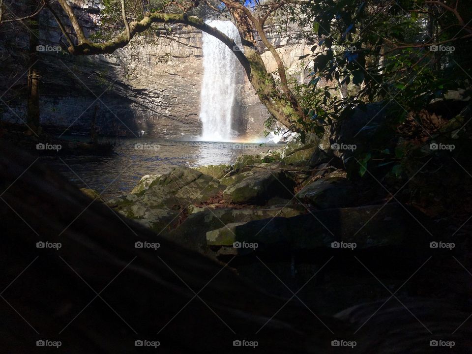 Hiking around Foster Falls in South Cumberland State  Park in Tennessee