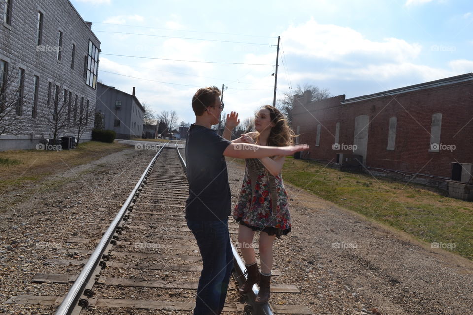 People, Railway, Adult, Locomotive, Two