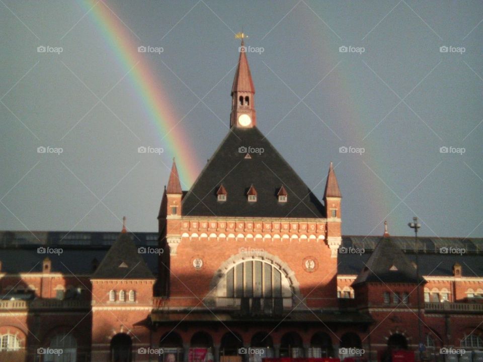 Double Rainbow . A double rainbow over Copenhagen 