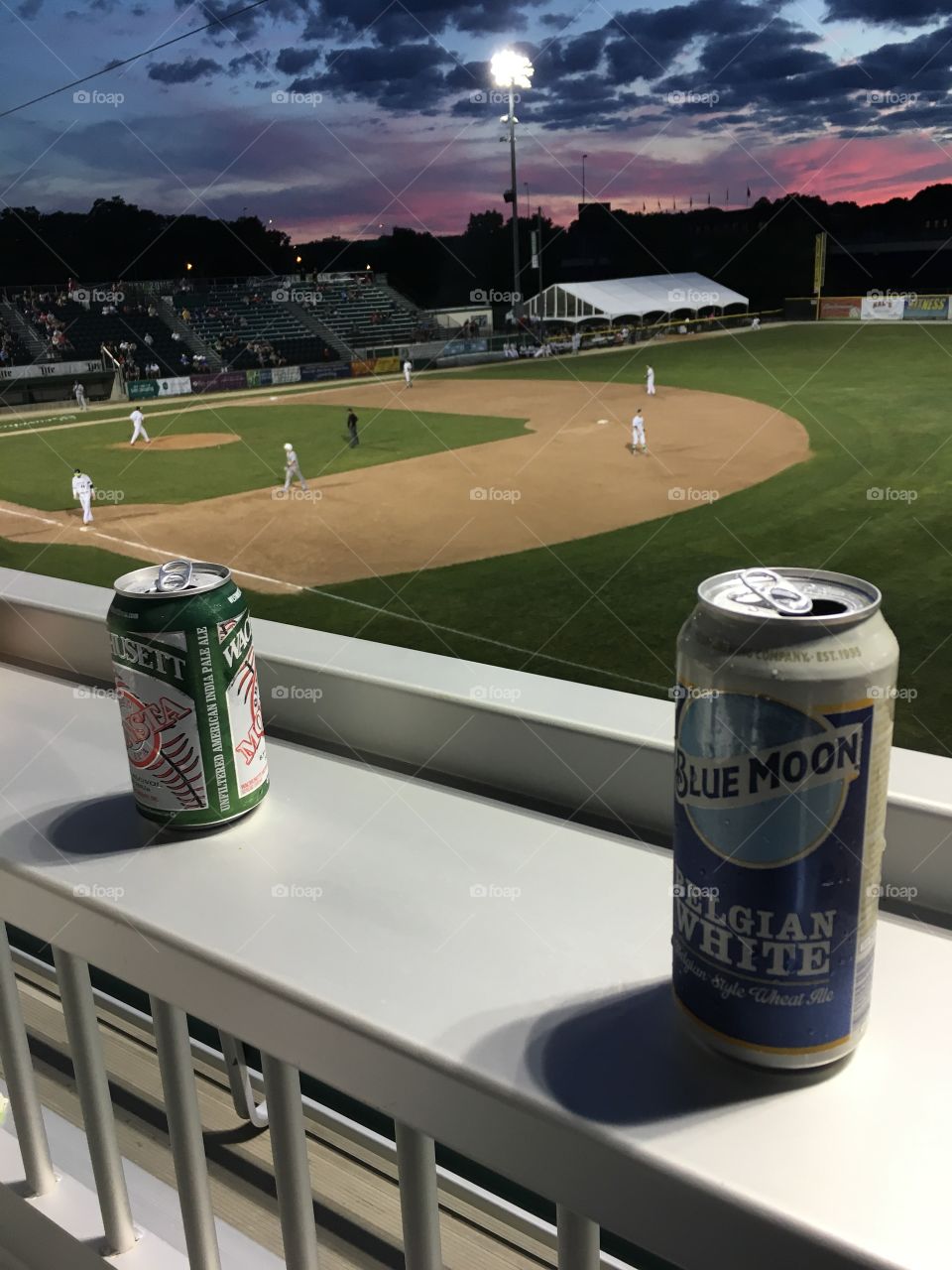 Baseball sunset
