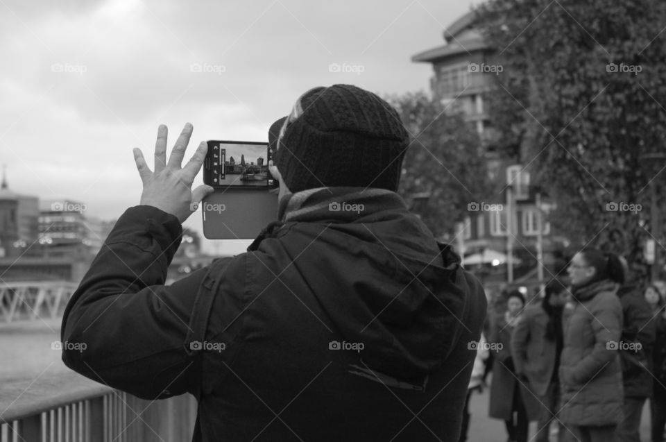 Man taking a picture 