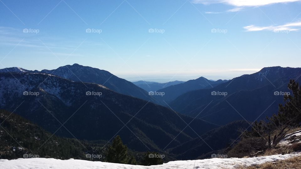 view from summit . Mt High 