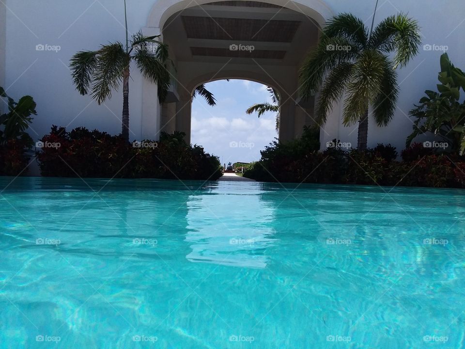 view from infinity pool