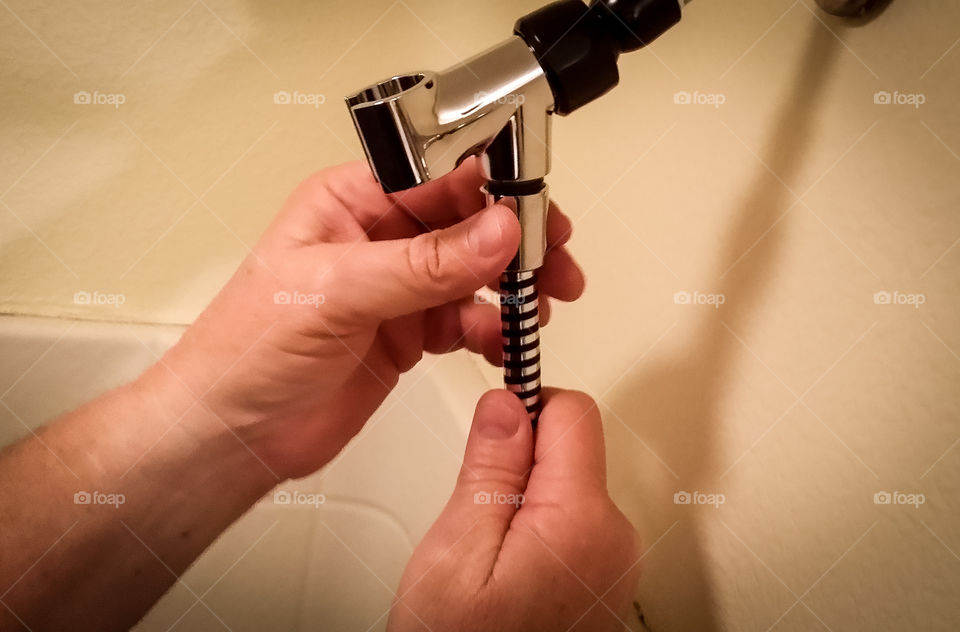 Installing a new shower head