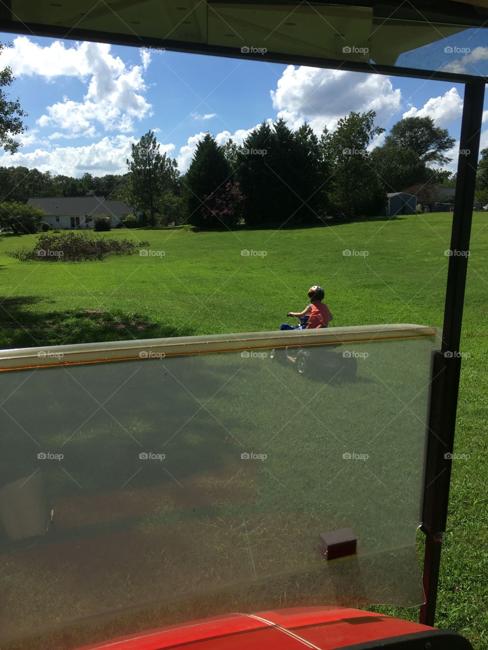 Golf cart , power wheel race 