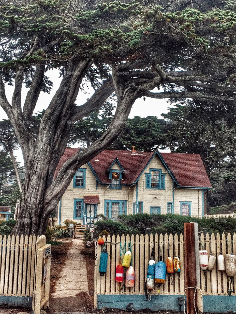 House by the sea at Moss Beach CA