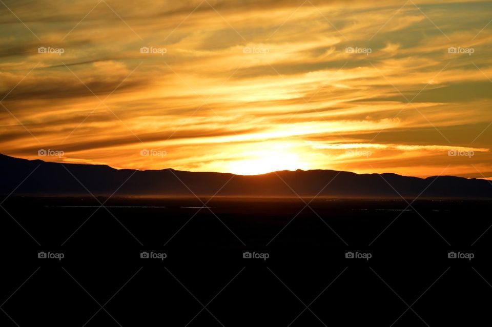 A September sunset near Great Sand Dunes National Park, Colorado.  