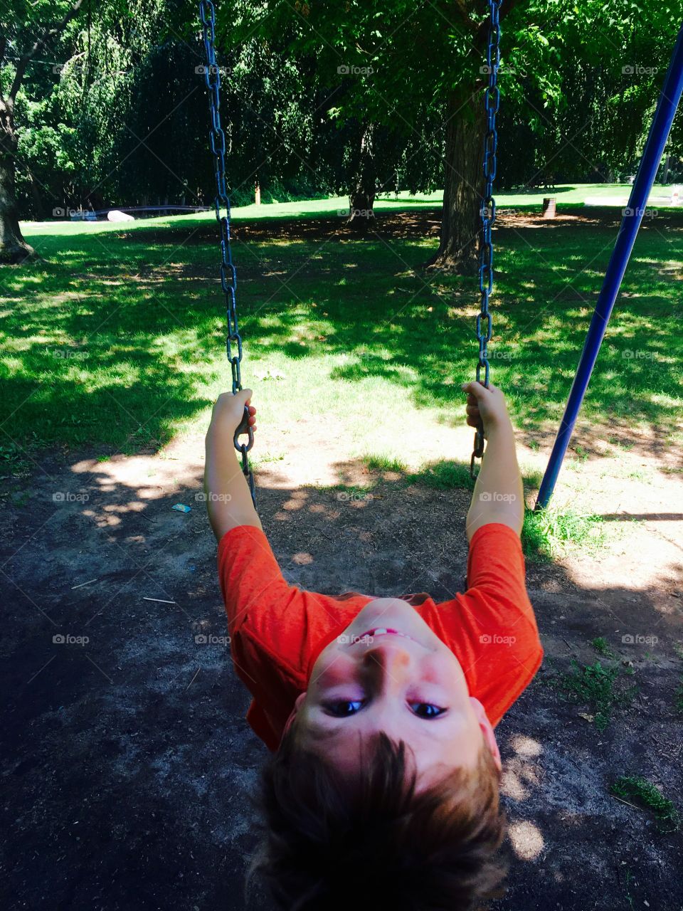 Upside down swing