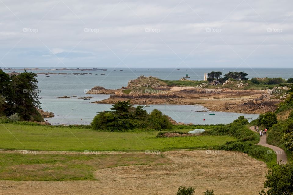 rocky coast of the sea