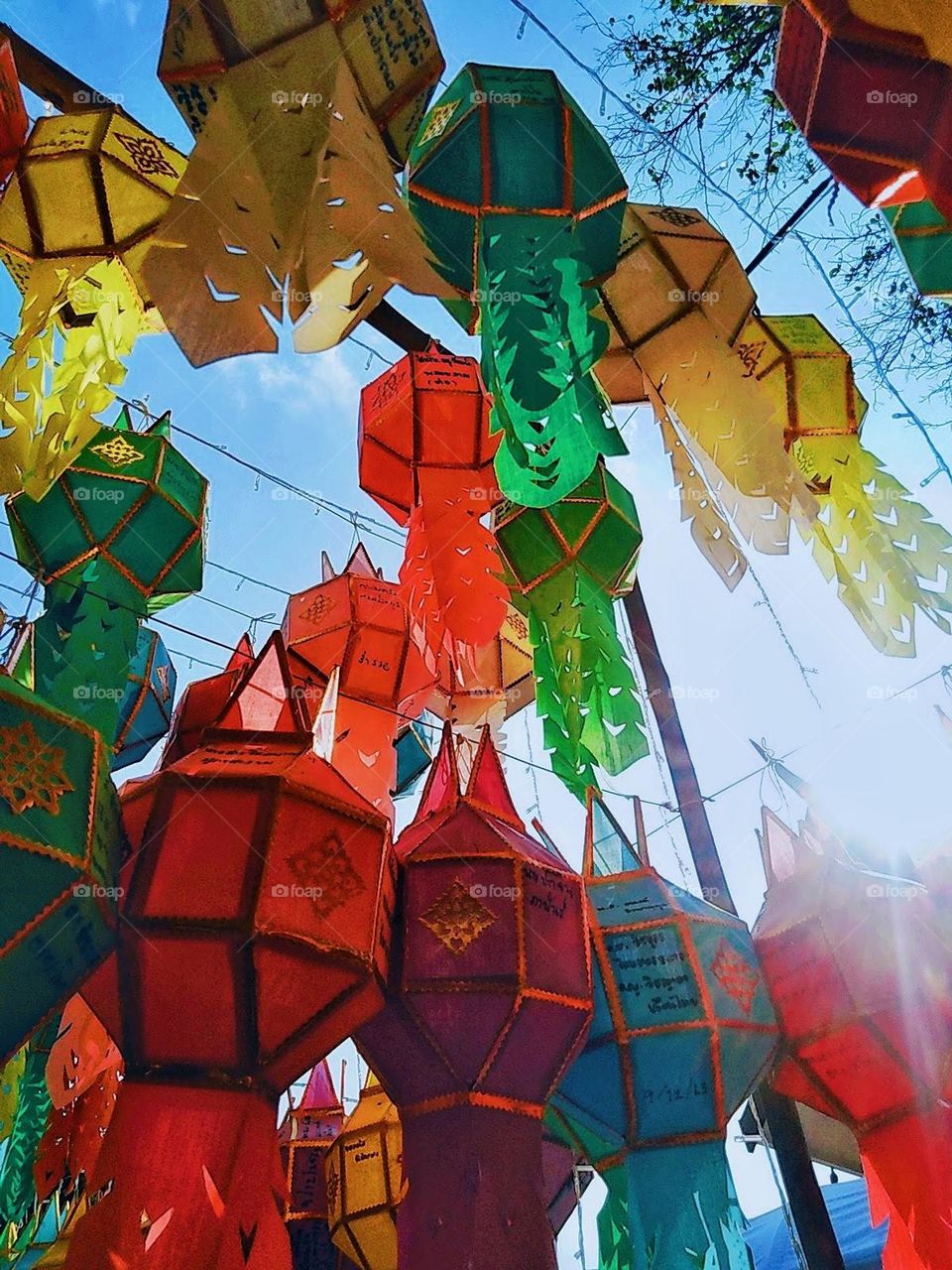 Lots of paper lanterns.