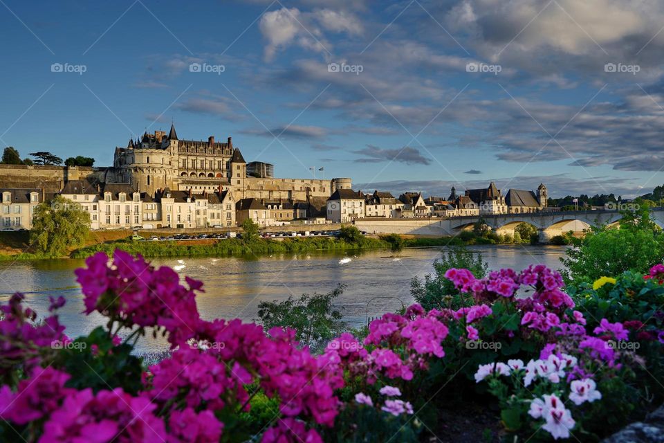 Castle on the river bank