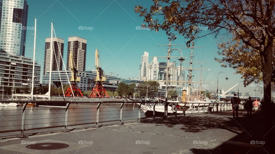 A walk in Puerto Madero 
