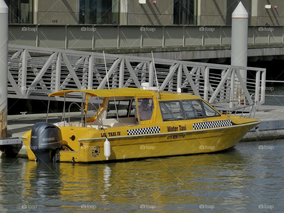 Docked San Francisco Bay Water Taxi