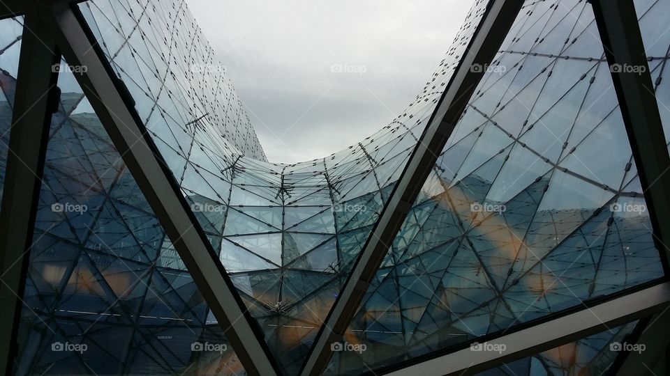 Glass and steel structure in Frankfurt