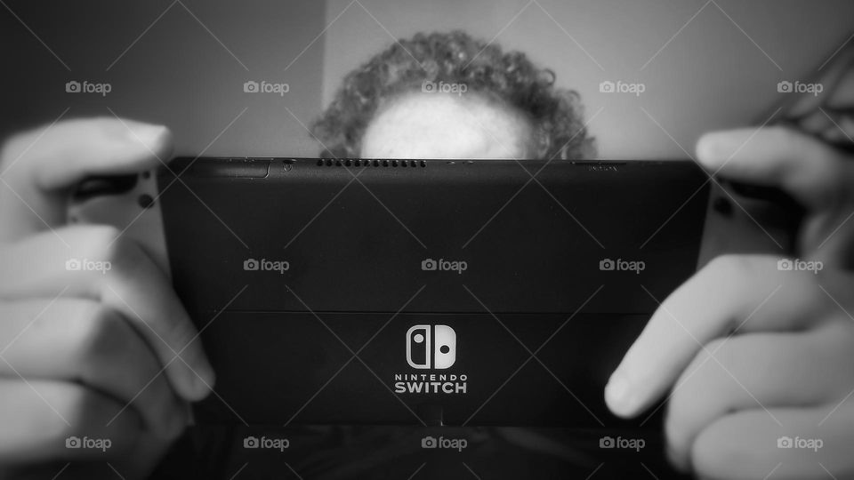 Man Playing Switch