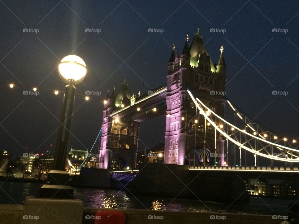 Tower Bridge London at night