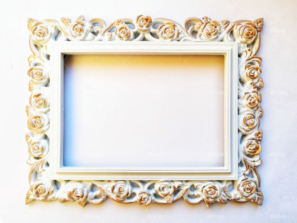 Photo frame in shabby chic style